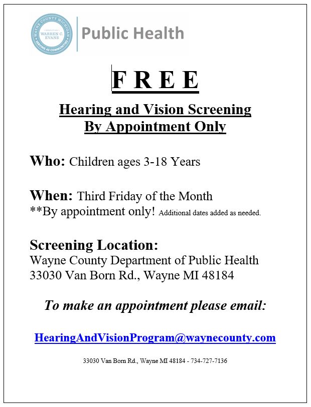 WCHD free screening