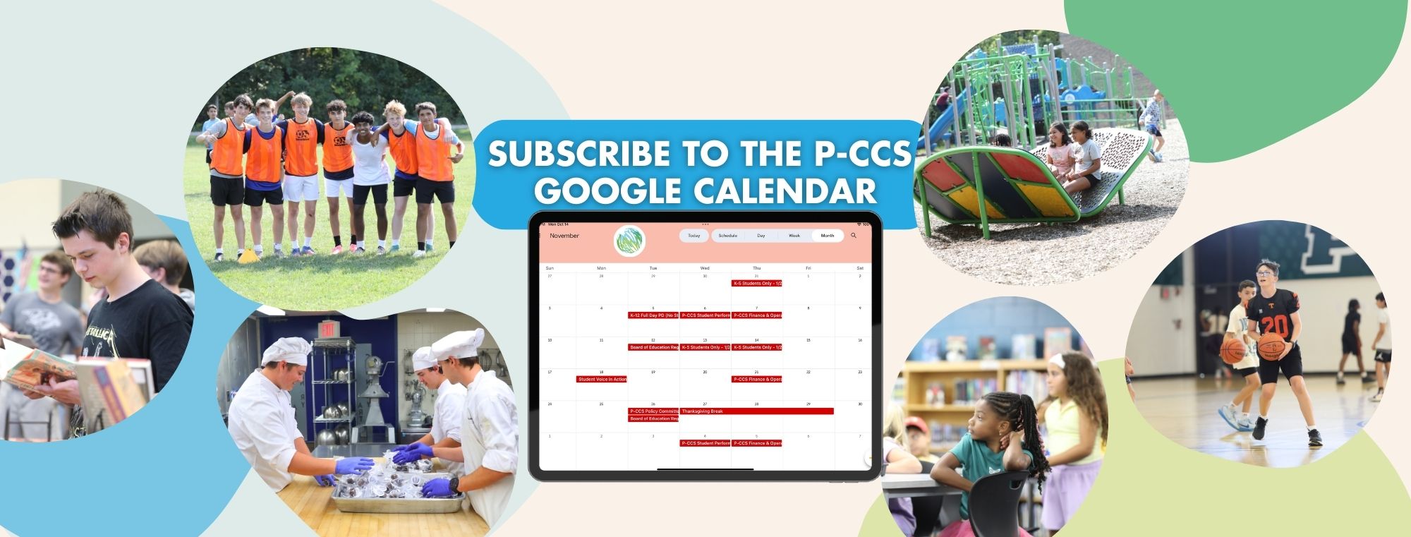 Subscribe to the P-CCS Google Calendar